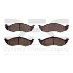 Dynamite Friction 1551-0576-00 Disc Brake Pad Set - Front - view 1