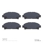 Dynamite Friction 1551-0582-00 Disc Brake Pad Set - Front - view 2