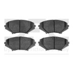 Dynamite Friction 1551-1009-00 Disc Brake Pad Set - Front - view 1