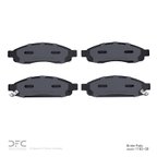 Dynamite Friction 1551-1183-00 Disc Brake Pad Set - Front - view 2