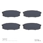 Dynamite Friction 1551-1304-00 Disc Brake Pad Set - Rear - view 2