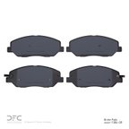 Dynamite Friction 1551-1384-00 Disc Brake Pad Set - Front - view 2