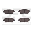 Dynamite Friction 1551-1551-00 Disc Brake Pad Set - Rear - view 1
