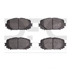 Dynamite Friction 1551-1628-00 Disc Brake Pad Set - Front - view 1