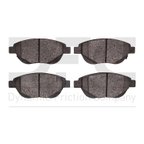 Dynamite Friction 1551-1778-00 Disc Brake Pad Set - Front - view 1