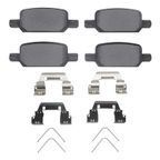 Dynamic Friction 1551-2370-01 Disc Brake Pad Set - Rear - view 1
