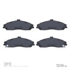 Dynamite Friction 1600-0731-00 Disc Brake Pad Set - Front - view 2