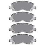 R1 Concepts 2310-0866-00 Disc Brake Pad Set - Front - view 3