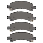 R1 Concepts 2551-0974-10 Disc Brake Pad Set - Rear - view 3