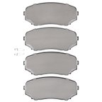 R1 Concepts 2552-1258-00 Disc Brake Pad Set - Front - view 3