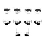 Dynamite Friction 340-54056 Disc Brake Hardware Kit - Front - view 1