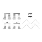 Dynamite Friction 340-59043 Disc Brake Hardware Kit - Rear - view 1
