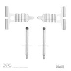 Dynamite Friction 340-63026 Disc Brake Hardware Kit - Rear - view 2