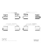 Dynamic Friction 340-63040 Disc Brake Hardware Kit - Front or Rear - view 2