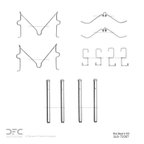 Dynamic Friction 340-72007 Disc Brake Hardware Kit - Rear - view 2
