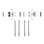 Dynamite Friction 340-74016 Disc Brake Hardware Kit - Front or Rear - view 1