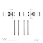Dynamite Friction 340-74016 Disc Brake Hardware Kit - Front or Rear - view 2