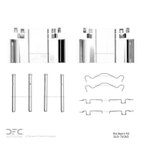 Dynamite Friction 340-76065 Disc Brake Hardware Kit - Rear - view 2