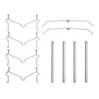 Dynamic Friction 340-76074 Disc Brake Hardware Kit - Front - view 1