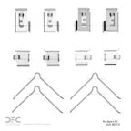 Dynamic Friction 340-80012 Disc Brake Hardware Kit - Front or Rear - view 2
