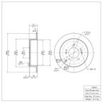 Dynamite Friction 600-03044 Disc Brake Rotor - Rear - view 6
