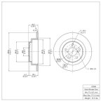 Dynamite Friction 600-13008 Disc Brake Rotor - Rear - view 7