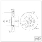 Dynamite Friction 600-13016 Disc Brake Rotor - Front - view 6