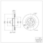 Dynamite Friction 600-13033 Disc Brake Rotor - Front - view 7