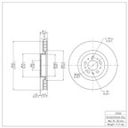 Dynamite Friction 600-27031 Disc Brake Rotor - Front - view 7
