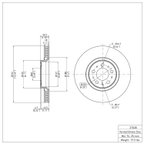 Dynamite Friction 600-27038 Disc Brake Rotor - Front - view 6
