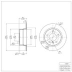 Dynamite Friction 600-31039 Disc Brake Rotor - Rear - view 6