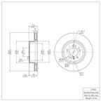 Dynamite Friction 600-31063 Disc Brake Rotor - Front - view 6