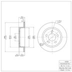Dynamite Friction 600-42028 Disc Brake Rotor - Rear - view 7