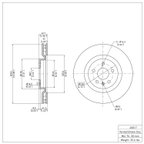 Dynamite Friction 600-45017 Disc Brake Rotor - Front - view 7