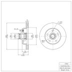 Dynamite Friction 600-47061 Disc Brake Rotor - Front - view 6