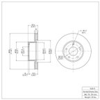 Dynamite Friction 600-52015 Disc Brake Rotor - Front - view 6