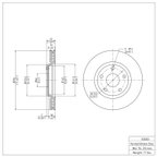 Dynamite Friction 600-53003 Disc Brake Rotor - Front - view 7