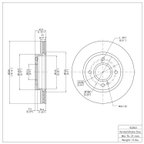 Dynamite Friction 600-54063 Disc Brake Rotor - Front - view 2