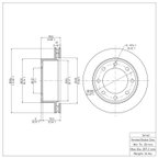 Dynamite Friction 600-54161 Disc Brake Rotor - Rear - view 7