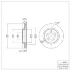 Dynamite Friction 600-54203 Disc Brake Rotor - Front - view 7