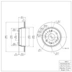 Dynamite Friction 600-58017 Disc Brake Rotor - Rear - view 6
