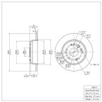 Dynamite Friction 600-58019 Disc Brake Rotor - Rear - view 7