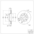 Dynamite Friction 600-59012 Disc Brake Rotor - Front - view 2