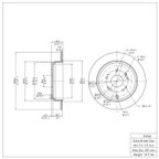 Dynamite Friction 600-59048 Disc Brake Rotor - Rear - view 2