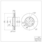 Dynamite Friction 600-63048 Disc Brake Rotor - Front - view 7