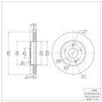 Dynamite Friction 600-63088 Disc Brake Rotor - Front - view 2