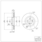 Dynamite Friction 600-63128 Disc Brake Rotor - Front - view 7