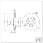 Dynamite Friction 600-65019 Disc Brake Rotor - Front - view 6