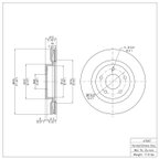 Dynamite Friction 600-67057 Disc Brake Rotor - Front - view 7