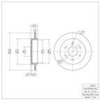 Dynamite Friction 600-67090 Disc Brake Rotor - Rear - view 7